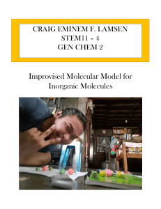 Improvised Molecular Model for Inorganic Molecules