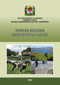 Mbeya Investment Guide