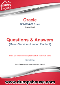 Credible 1Z0-1034-20 practice Test questions 