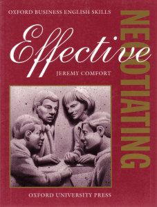 Comfort J.  - Effective Negotiating  Student's Book (1998)