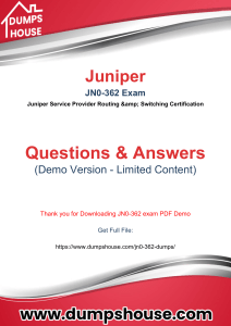 JN0-362 Dumps PDF Format