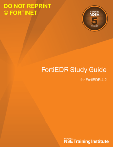 FortiEDR 4.2 Study Guide-Online