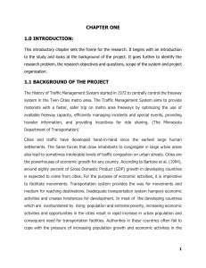Traffic Management System Full Thesis