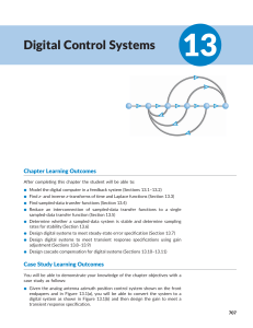 Chapter 13 -- Digital Control Systems