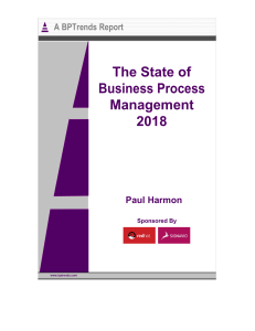 BPTrends - Harmon - The State of BPM 2018
