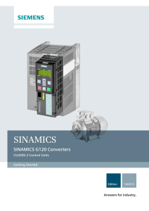 SINAMICS G120 Converter Manual