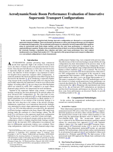 Supersonic Transport Aerodynamics & Sonic Boom Evaluation