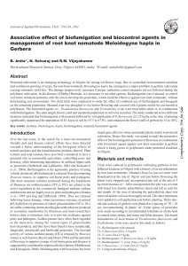 Associative effect of biofumigation and biocontrol agents in
