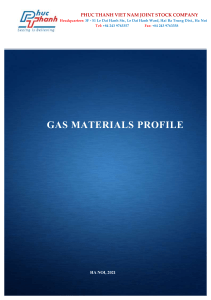 Gas materials profile 2021