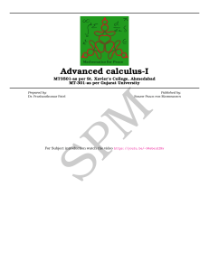 SPM Calculus