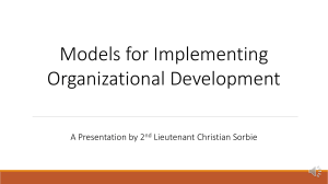 Organizational Development Models presentation