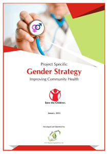 GENDER EQUIALITY ACTION PLAN IMPROVING C