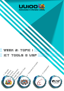 Topic 1 - ICT Tools @ USP - Theoretical Notes  with Google apps
