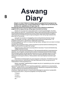 Aswang Diary