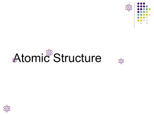 Atomic Structure Part 2