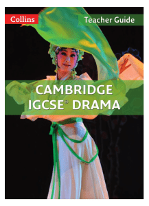 Collins IGCSE Drama Teacher Guide Sample