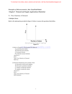 chapter 5 demand and supply applications elasticity