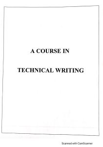Technical Writing 206
