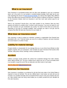 What is car insurance?
