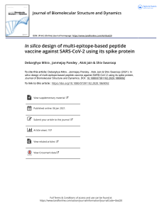 J-Biomol-Struct-Dyn-shiv-2021
