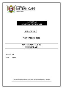 MATHS P2 GR10 QP NOVEMBER 2020 English