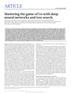 Mastering the game of Go with deep neural networks and tree search - Silver
