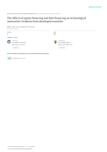 TheeffectsofequityfinancinganddebtfinancingontechnologicalinnovationEvidencefromdevelopedcountries (1)