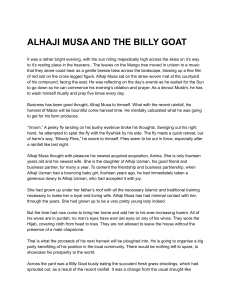 ALHAJI MUSA AND THE BILLY GOAT