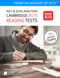 Key and Explanation for Cambridge IELTS