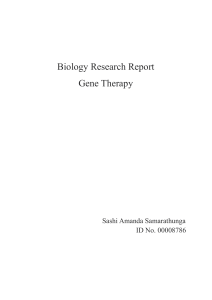 Biology Research Report