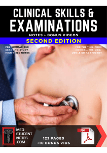 Clinical Skills Examinations Notes ATF