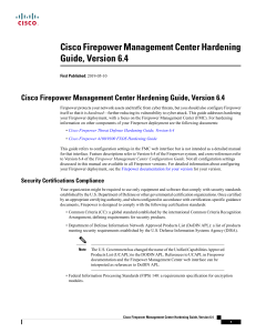 Cisco MC Hardening Guide