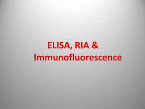 ELISA, RIA, Immunofluorescence Final PPT