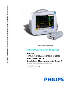 MP2-90, X2, MX800, Cableless Patient Monitors Configuration Guide Rel. H.0 4535 642 29201 (ENG)