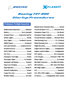 Boeing checklist 737