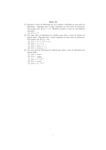 Lista 10 - Calculo 2 - UFAL