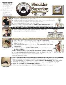 Shoulder Superior: Shoulder Exercises & Strategies