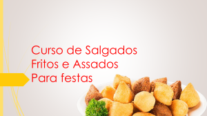 Curso de Salgados Fritos e Assados Para Festas
