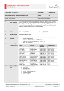 Rescue Plan Method Statement for Elevated Areas