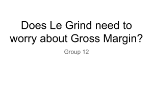 Le Grind Gross Margin Analysis: Business Report