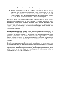 Debate sobre el futuro de la guerra: IA, historia y conflictos