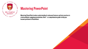 Mastering PowerPoint: Advanced Features & Best Practices