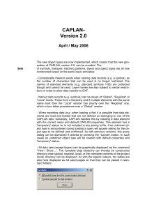 CAPLAN 2.0 User Manual - April/May 2006