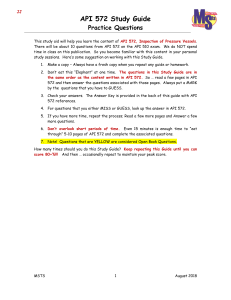 API 572 Study Guide Practice Questions
