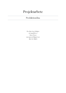 Projektarbete Produktionslina: Factory I/O & TIA Portal Simulering