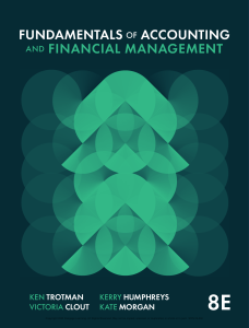 Fundamentals of Accounting and Financial Management 8th Edition