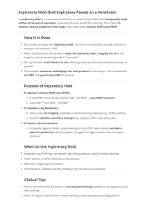 Expiratory Hold on a Ventilator: Purpose & How-To