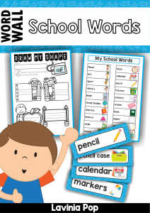 Word Wall: School Words - Elementary Vocabulary Workbook