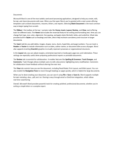 Microsoft Word Tutorial: Features and Usage Guide