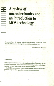 Microelectronics and MOS Technology Introduction